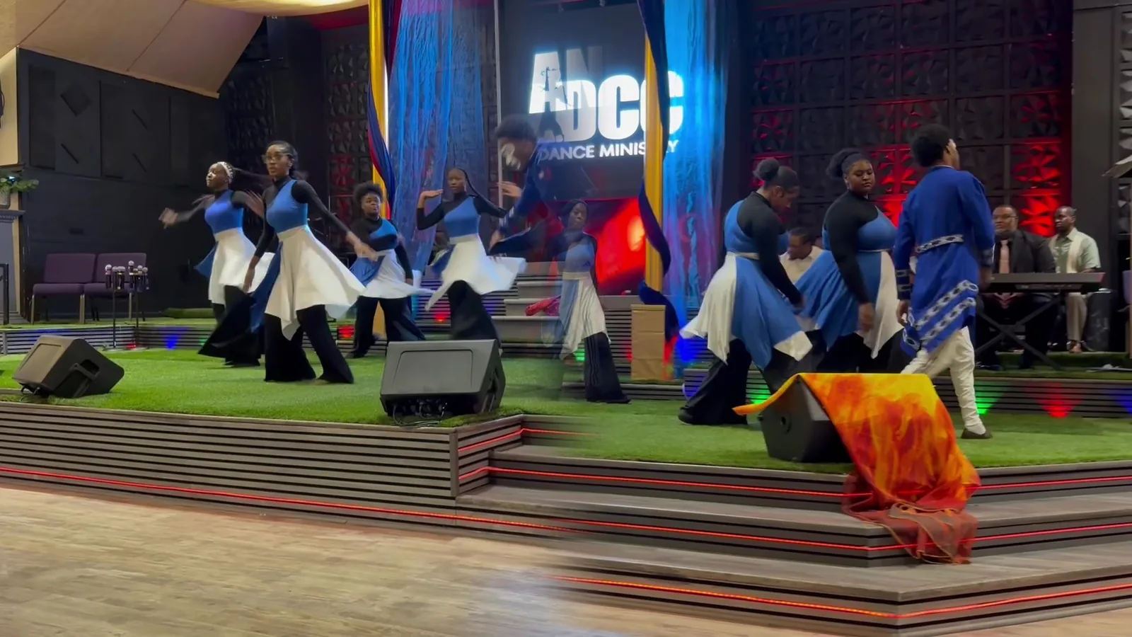 All Nations expressive arts ministry participating in worship