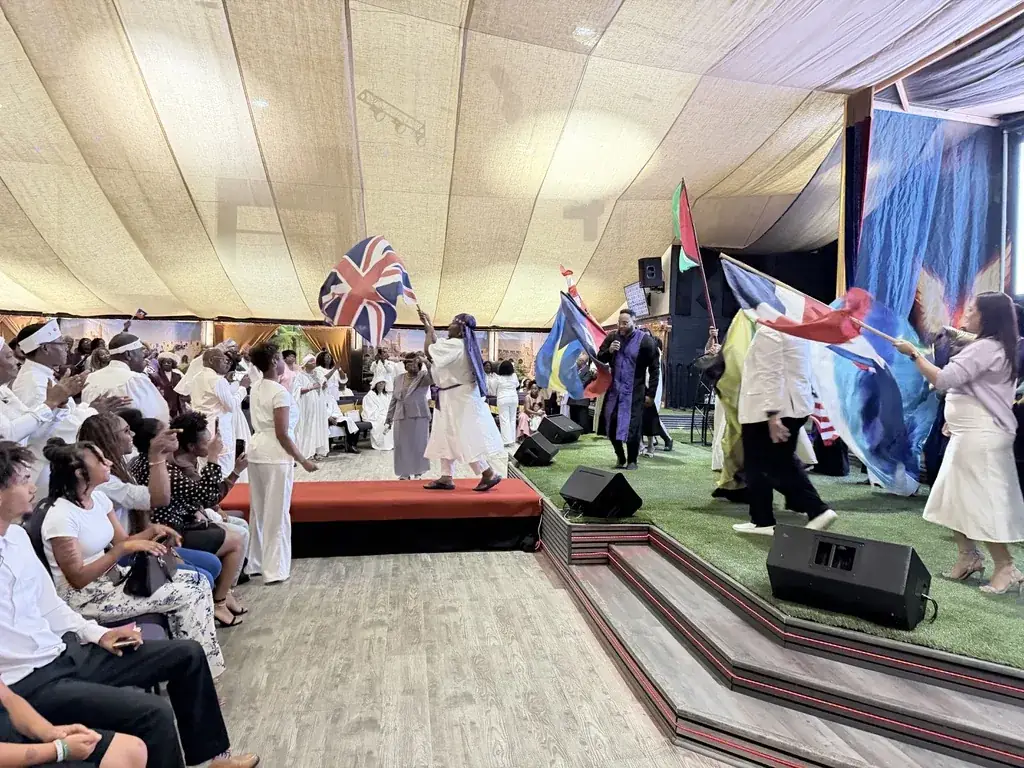 All Nations church family worshiping together in Port St. Lucie